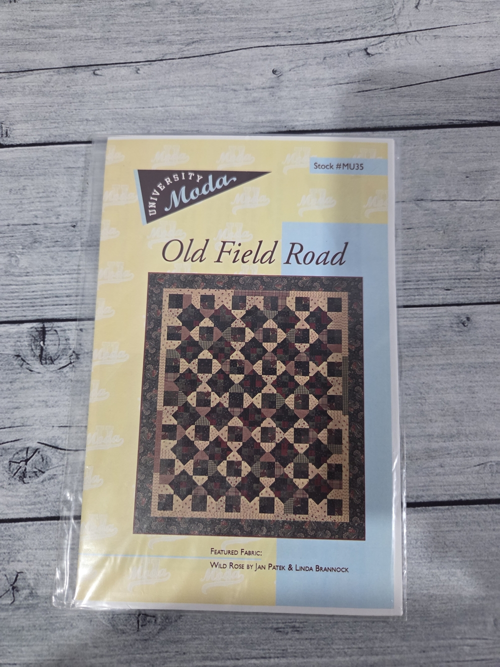 University Moda Quilting Pattern Old Field Road
